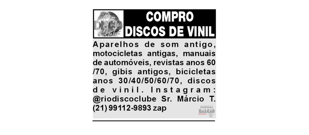 COMPRO DISCOS DE VINIL