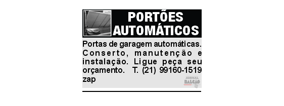 PORTOES AUTOMATICOS