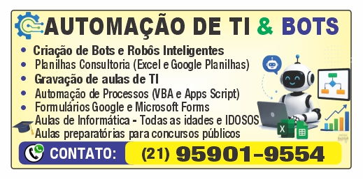 AUTOMAÇÃO TI E BOTS AULAS