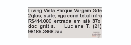 LIVING PARQUE VARGEM GRANDE