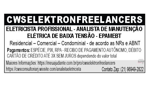 ELETRICISTA E ANALISTA PROFISSIONAL site