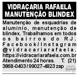 VIDRAÇARIA RAFAELA SITE