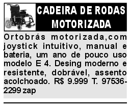 CADEIRA MOTORIZADA site
