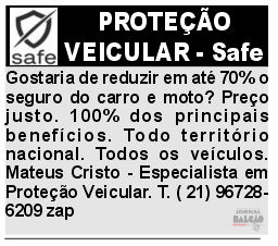 PROTECAO VEICULAR SAFE site