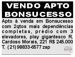 VENDO APTO BONSUCESSO site