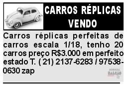 VENDO CARROS REPLICAS site