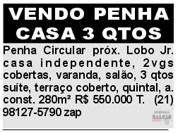 VENDO PENHA CASA 3QTOS site