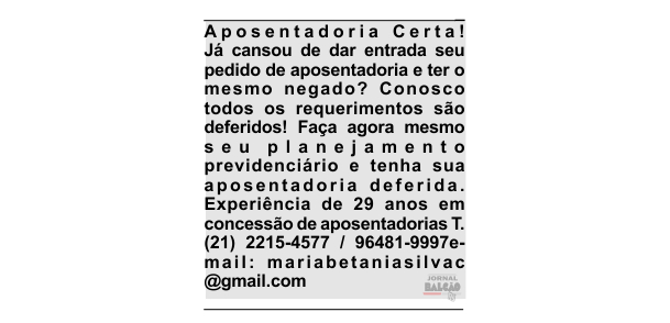 Aposentadoria Certa! Já cansou de dar entrada seu pedido de aposentadoria e ter o mesmo negado?