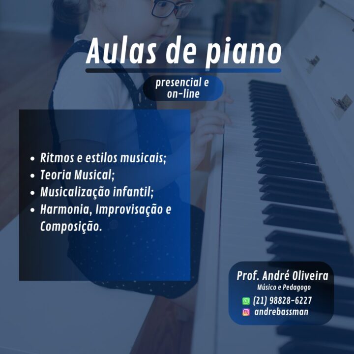 Aulas de Piano e Teclado.