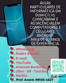 Aulas de informática em domicílio