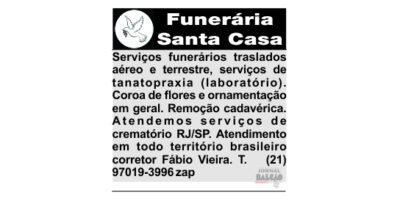 Funerária Santa Casa corretor Fábio Vieira