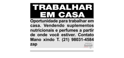 Trabalhar em casa