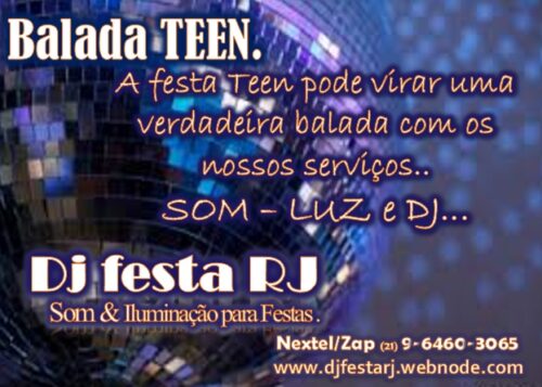 Dj Festa Teen Rio de Janeiro