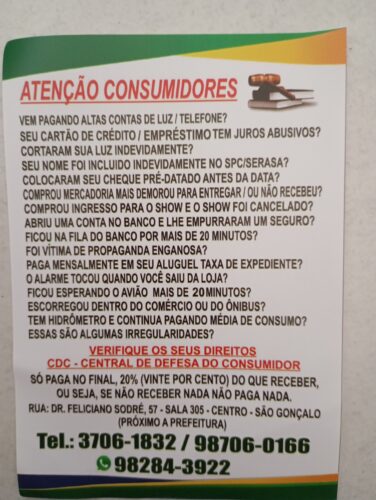 DEFESA DO CONSUMIDOR