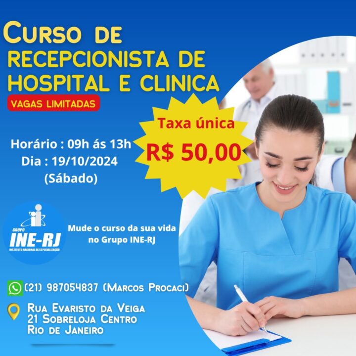 Curso Recepcionista de hospital e clinica