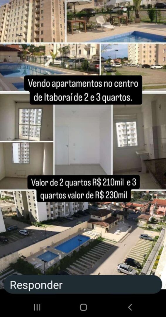 Vendo apto centro de Itaborai