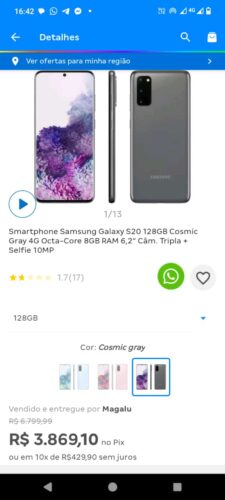 Smartphone Samsung Galaxi