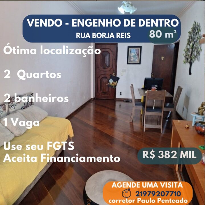 Apê a venda em Engenho de Dentro 80m²