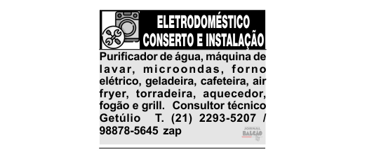 Eletrodoméstico Conserto e instalação