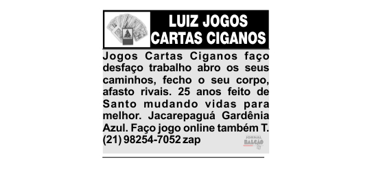 Luiz Jogos Cartas Ciganos